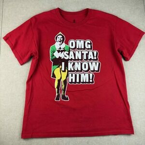 Ripple Junction Shirt Men's L‎ Red Buddy the Elf Christmas Holiday Movie Tee